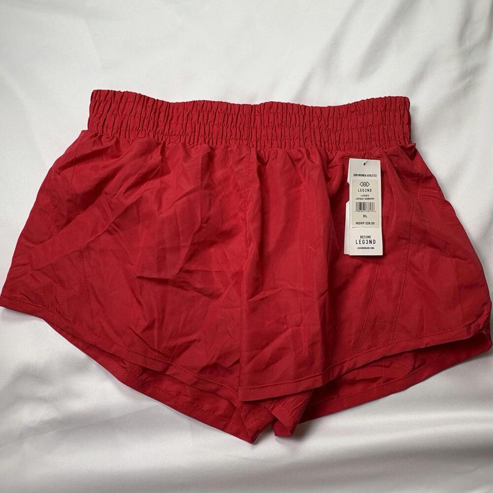 Legend Women’s Athletic Red Running Short Size XL  New Free Shipping (Item 72)